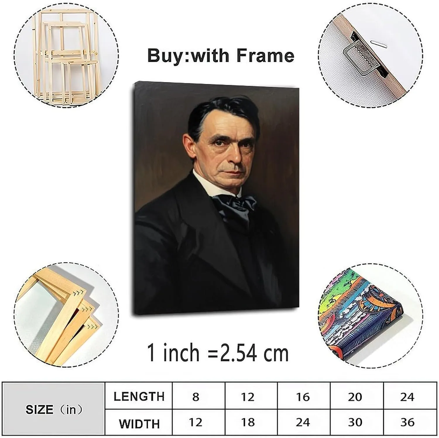 Rudolf Steiner Poster Wall Art (39) Canvas Painting Wall Art Poster for Bedroom Living Room Decor 16x24inch(40x60cm) Frame-style