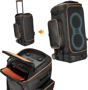 Rugged Speaker Bag Carry Case Compatible With JBL Party Box 320, Portable Carry Bag Backpack