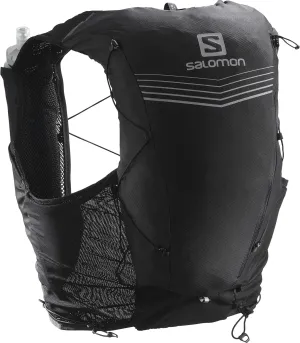 Salomon Advanced Skin 12 Set Unisex Trail Running Vest Backpack, Black, X-Small