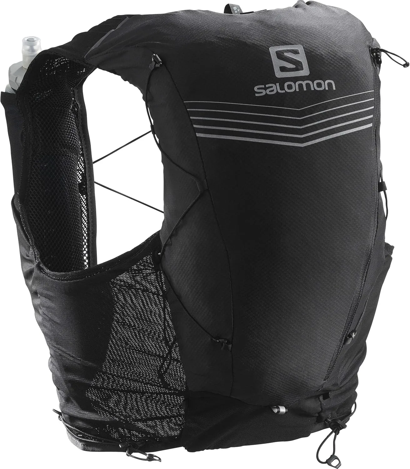 Salomon Advanced Skin 12 Set Unisex Trail Running Vest Backpack, Black, X-Small