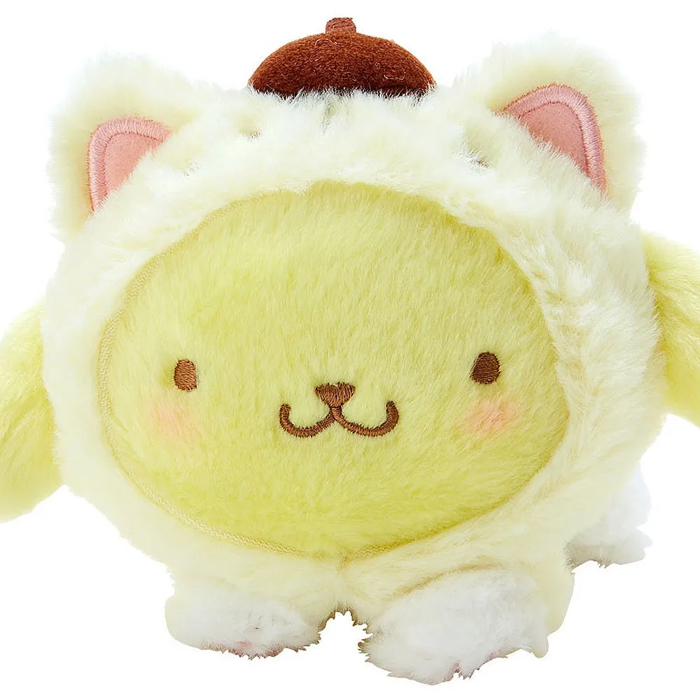 Sanrio Pompompurin Love Cats Plush Mascot Clip-On