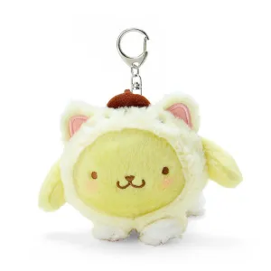 Sanrio Pompompurin Love Cats Plush Mascot Clip-On