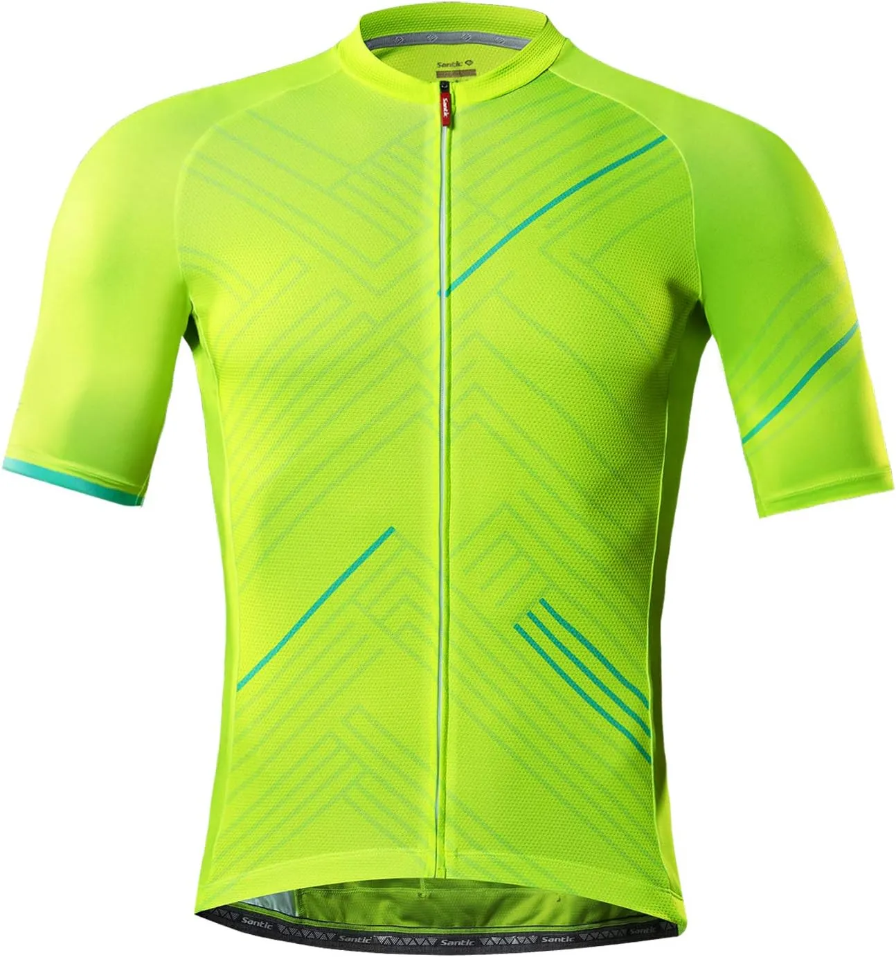 Santic Cycling Jersey Men's Short Sleeve Tops Mountain Biking Shirts Bicycle Jacket with Pockets …