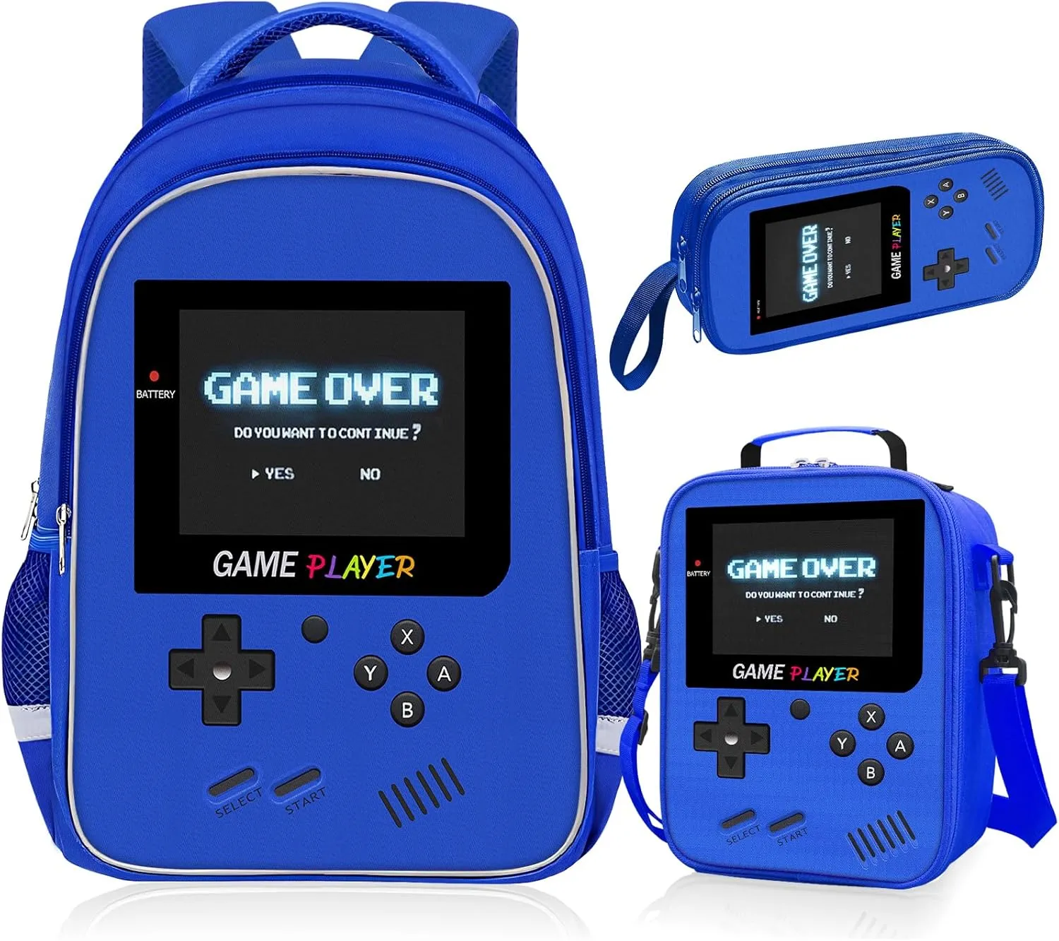 School Backpack For Boys - Gamer Boys Backpack For Kids Children Teens Elementary Middle School - Ages 6-18，17″