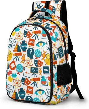Science Education Math Backpack for Worker Teacher Business Hiking Travel Bag Shoulders Bag