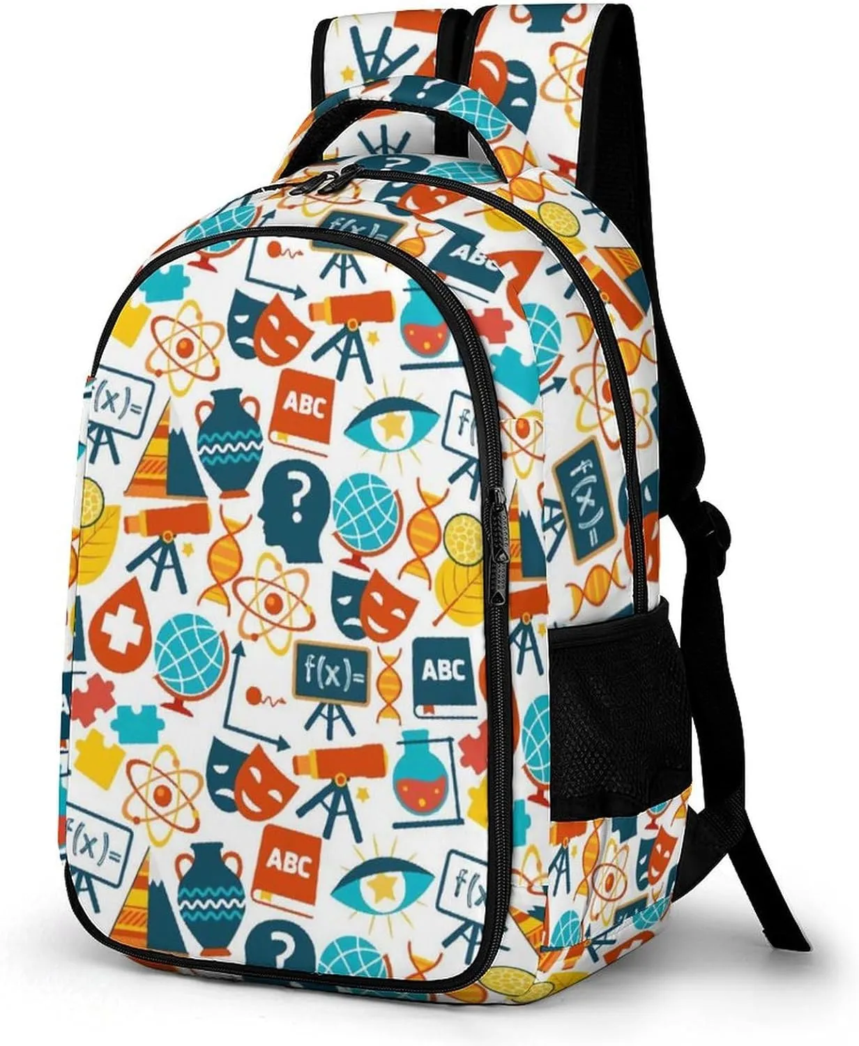 Science Education Math Backpack for Worker Teacher Business Hiking Travel Bag Shoulders Bag
