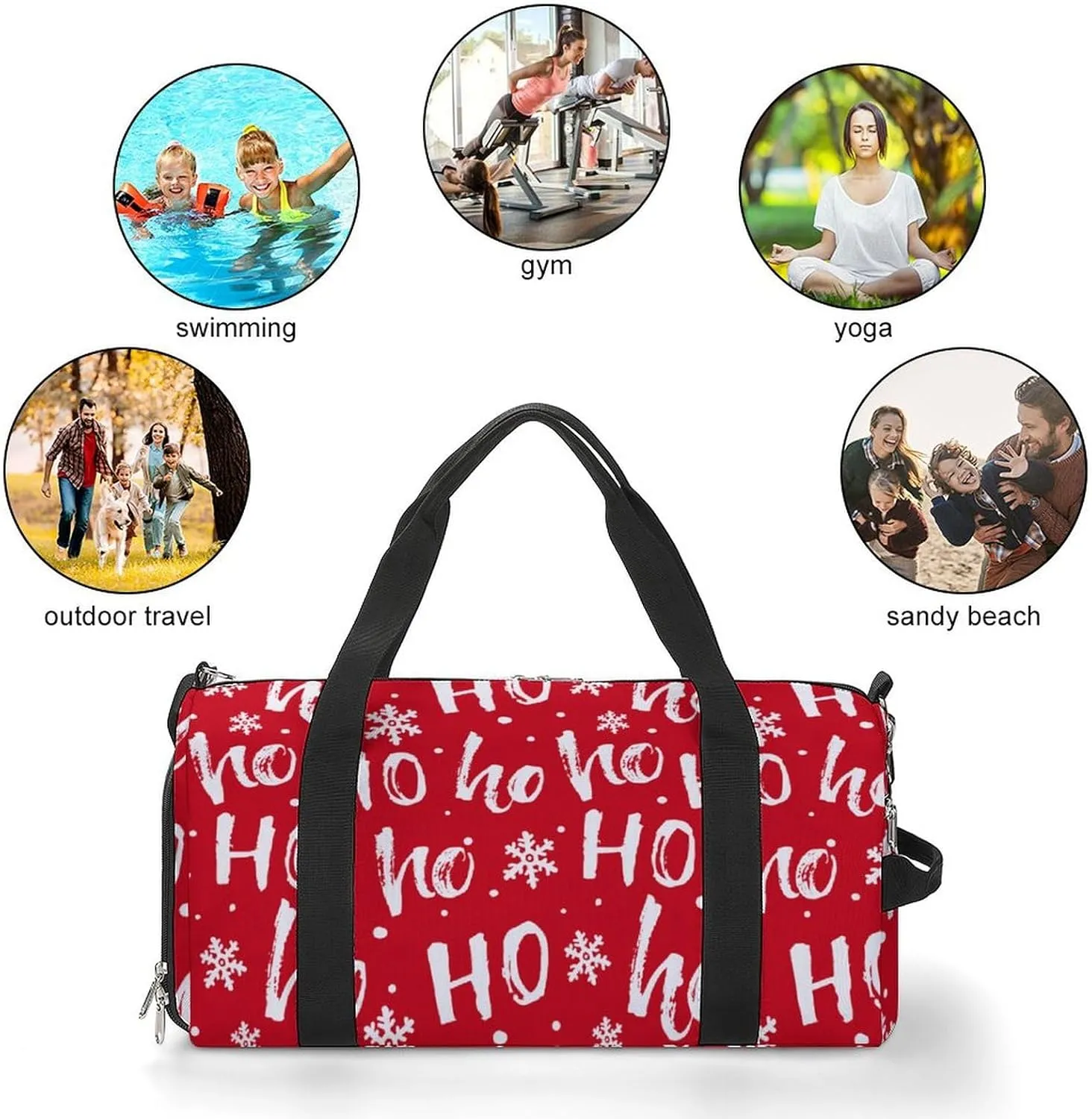 Scissors Magazine Bow Button Sewing Fitness Bag with Large Capacity Backpack And Waterproof Bag