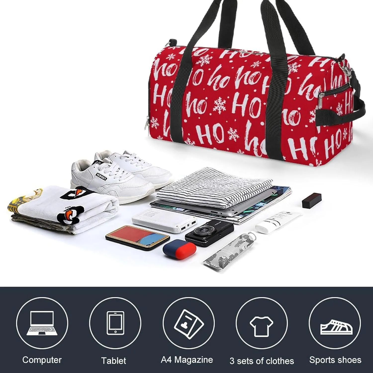 Scissors Magazine Bow Button Sewing Fitness Bag with Large Capacity Backpack And Waterproof Bag
