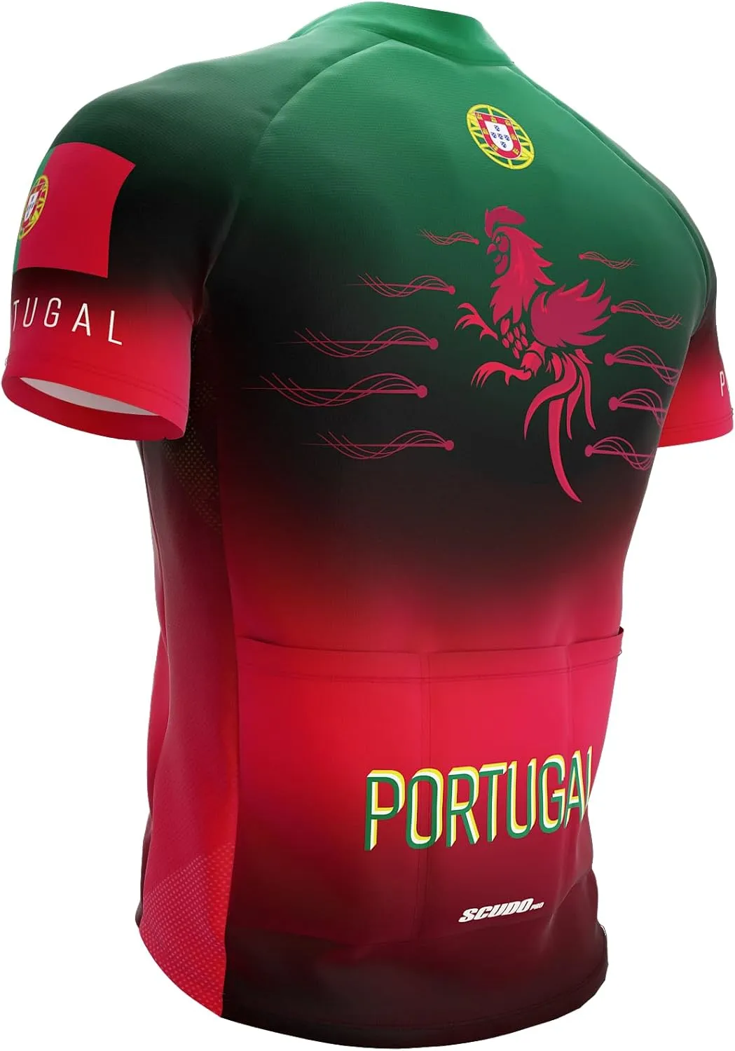 ScudoPro Country Portugal Short Sleeve Cycling Jersey for Men