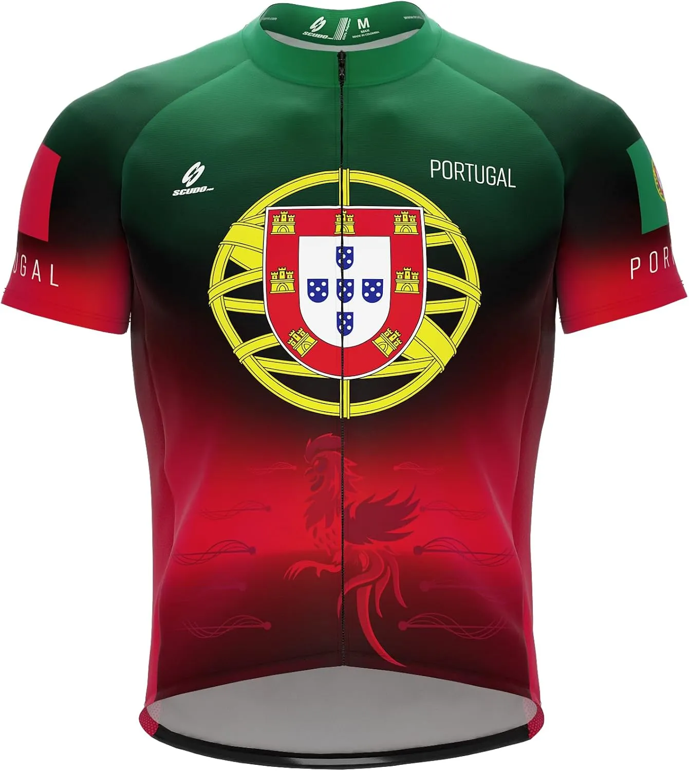ScudoPro Country Portugal Short Sleeve Cycling Jersey for Men