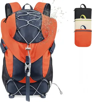 Seektop 20L Waterproof Hiking Backpack - Lightweight Daypack with 8 Pockets & Wet-Dry Compartment for Outdoor Adventures