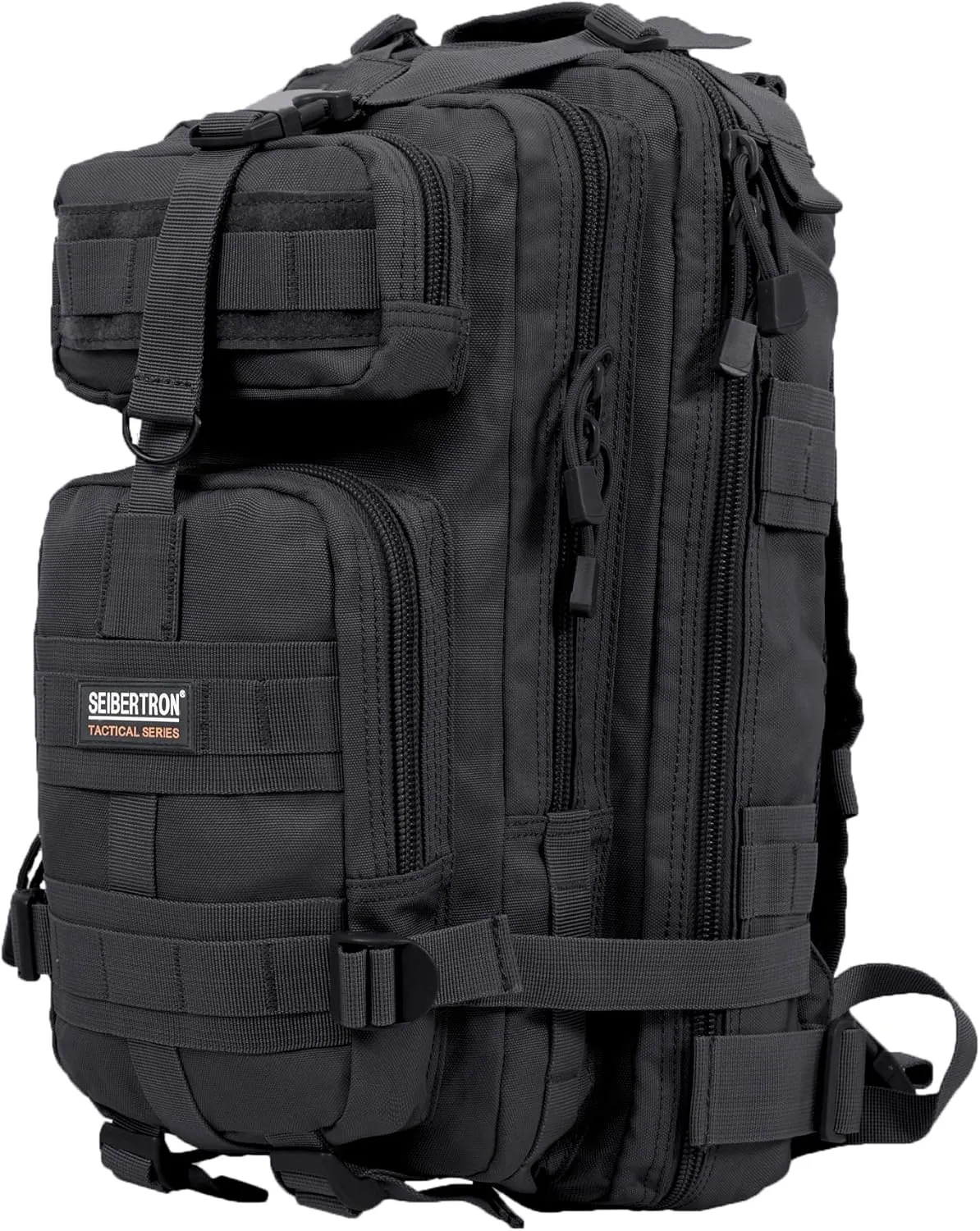 Seibertron Falcon Water Repellent Hiking Camping Backpack Compact Pack Summit Bag (Black 27L)
