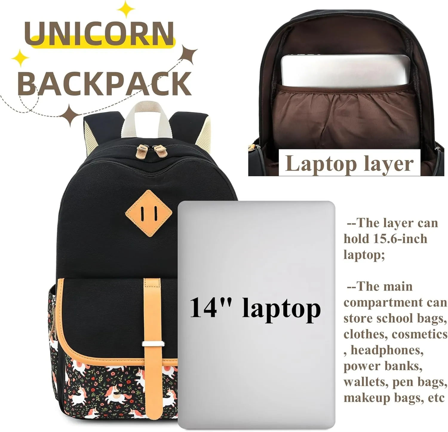 Sequin Fashion Backpack Laptop Backpack Stylish College Shoulder Bag Daypack Rucksack Purple