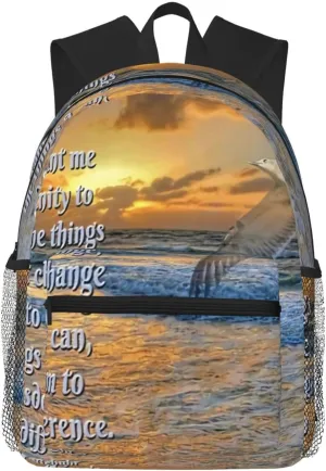 Serenity Prayer (4) Lightweight Packable Backpack Travel Casual Hiking Daypack Foldable Backpack For Men Women