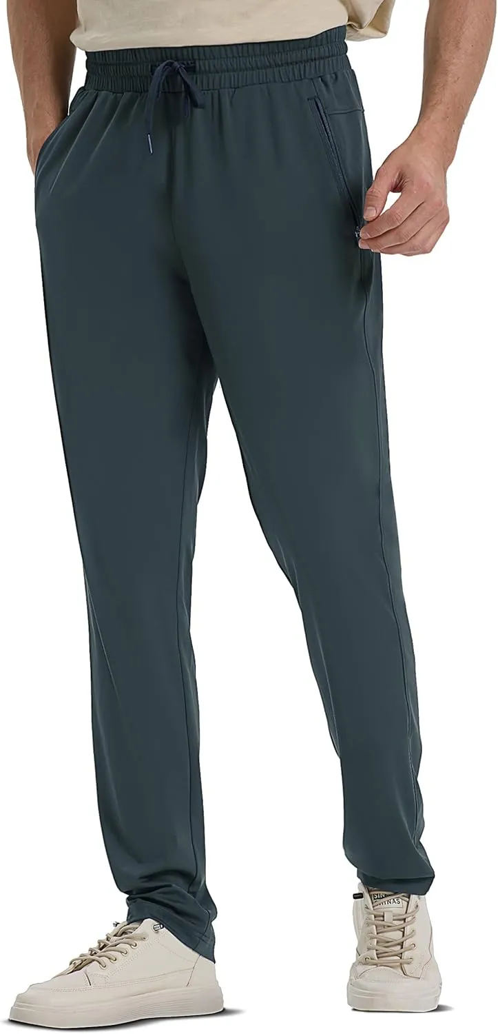 SEVEGO Men's 31"/33"/35"/37" Inseam Tall Sweatpants Zipper Pockets Joggers Athletic Workout Pants