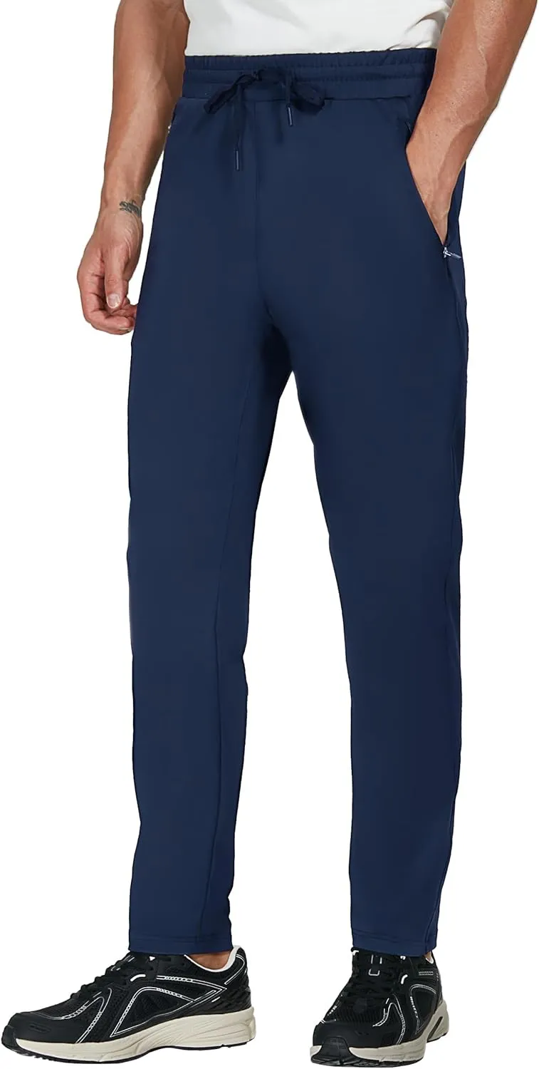 SEVEGO Men's 31"/33"/35"/37" Inseam Tall Sweatpants Zipper Pockets Joggers Athletic Workout Pants