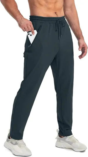 SEVEGO Men's 31"/33"/35"/37" Inseam Tall Sweatpants Zipper Pockets Joggers Athletic Workout Pants