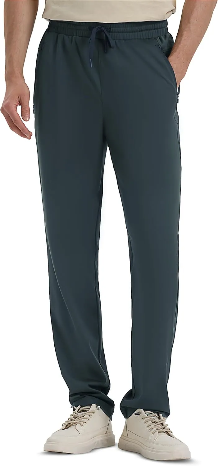 SEVEGO Men's 31"/33"/35"/37" Inseam Tall Sweatpants Zipper Pockets Joggers Athletic Workout Pants