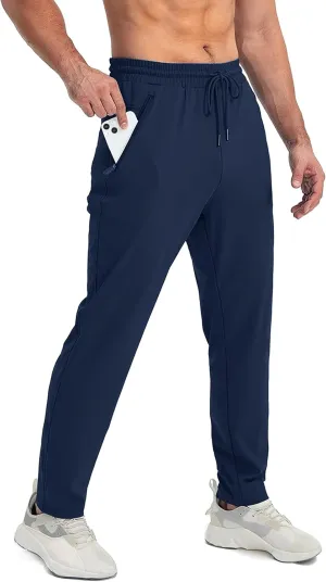 SEVEGO Men's 31"/33"/35"/37" Inseam Tall Sweatpants Zipper Pockets Joggers Athletic Workout Pants