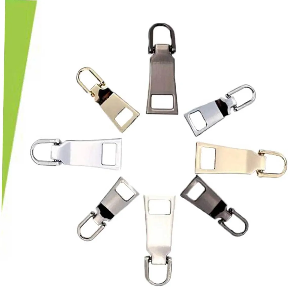 SEWACC 3sets Coat Luggage Backpack Handbag Zipper Pulls Fix Zipper Puller Repair Parts 8pcs*3