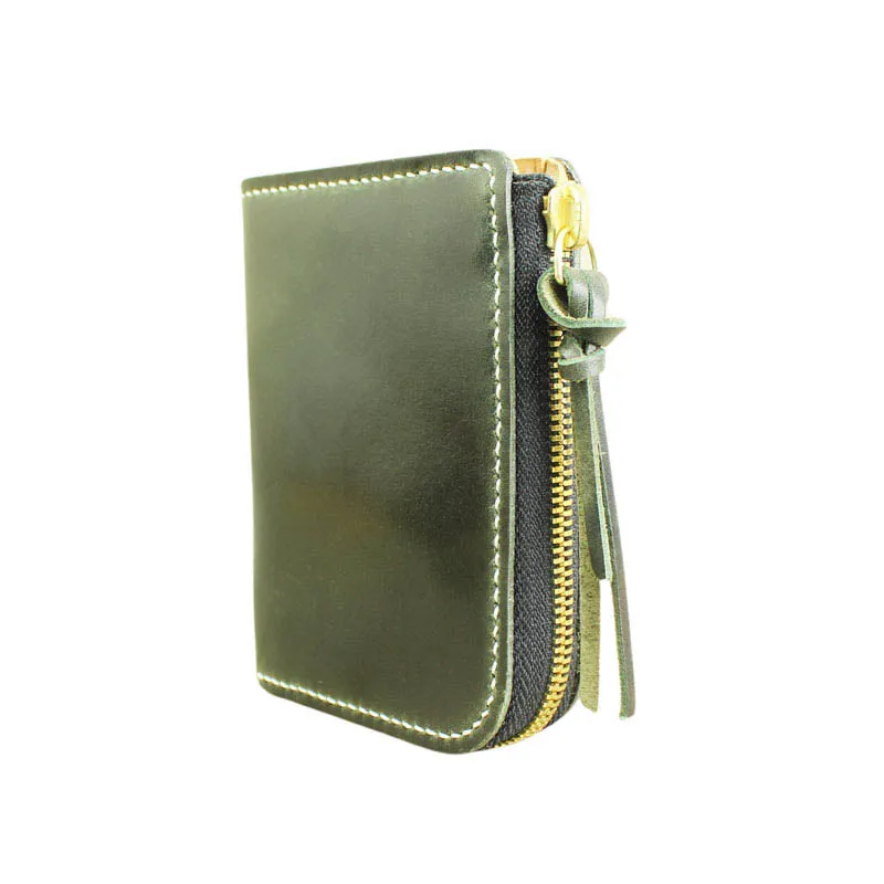 Short Zip Wallet, Olive