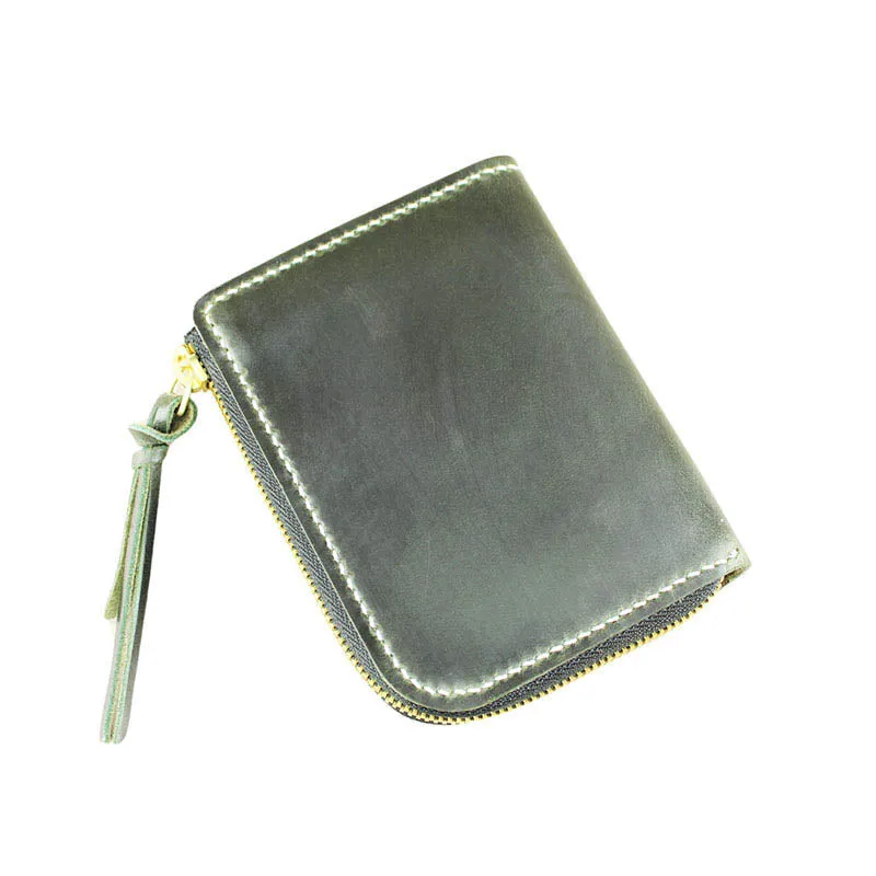 Short Zip Wallet, Olive