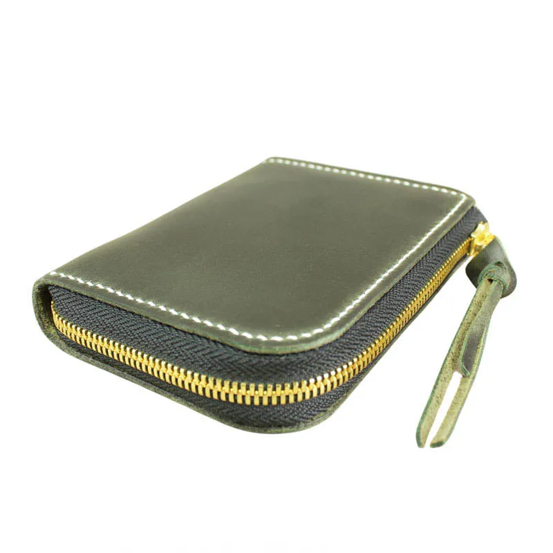 Short Zip Wallet, Olive