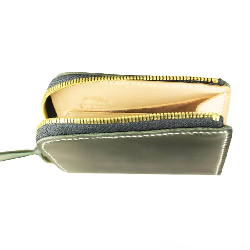 Short Zip Wallet, Olive