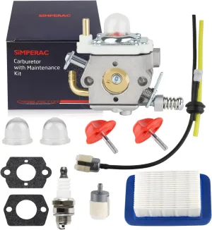 SIMPEARC PB-580T Carburetor for Echo Blower PB580T PB-580H PB-580T A021004331 Leaf Blower Parts Carburetor for Shindaiwa EB600RT Backpack Blower with PB580 Air Filter Fuel Line Maintenance Kit