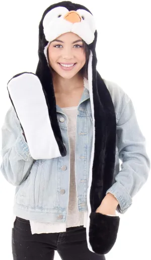 Simplicity 3-in-1 Multi-Functional Animal Hat, Scarf, & Mitten Combo