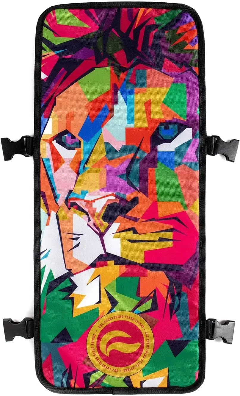 Skunk FaceOff Customizable Smell-proof Fashion Backpack (Lion Pop Art, Large)
