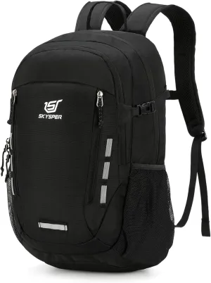 SKYSPER Hiking Backpack 30L Lightweight Travel Backpack Hiking Day Pack for Men Women(Black)