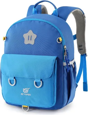 SKYSPER Kids Small Backpack Toddler Travel Backpack with Safety Anti-lost Leash Preschool Daypack for Boys Girls