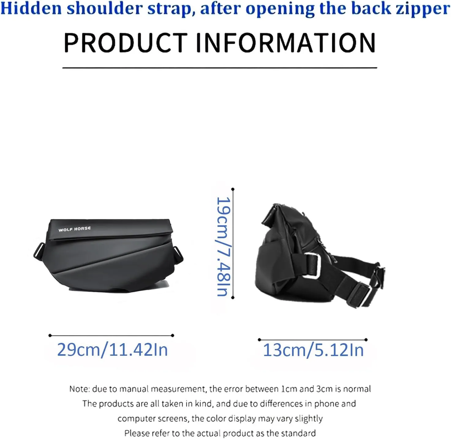 Sling Bag - Quick Access, Expandable, Multipurpose Crossbody Bag Waterproof Chest Shoulder Backpack Casual Daypack for Travel Work