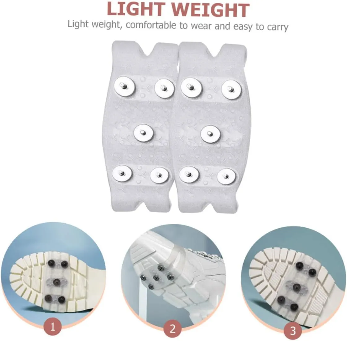 Snow Boots Cover Shoe Grips Spiked Shoes Ski Boot Covers Ice Spikes Running Shoes Ice Shoe Spikes Ice