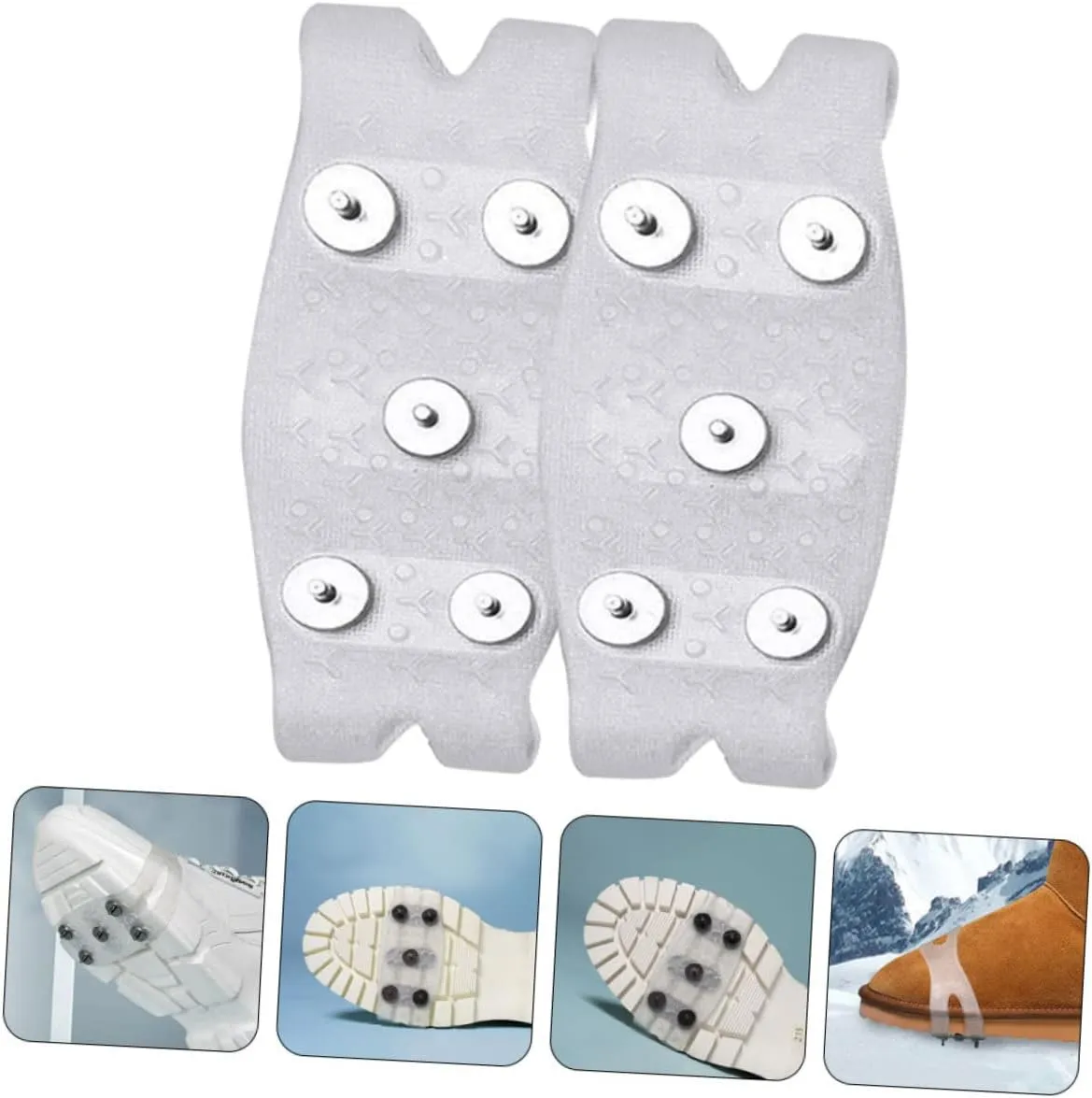 Snow Boots Cover Shoe Grips Spiked Shoes Ski Boot Covers Ice Spikes Running Shoes Ice Shoe Spikes Ice