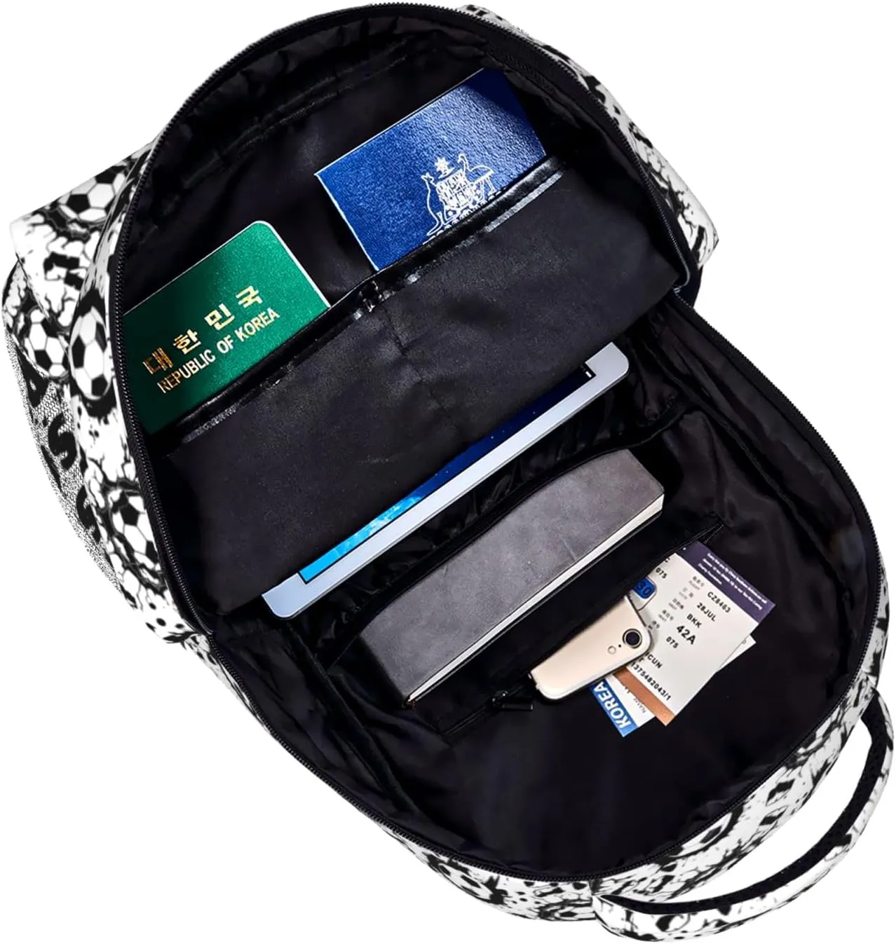 Soccer Backpack Soccer Ball Bookbag Stuff Unisex Sports Travel Bag Gifts For Girls Boys Kids Women Men Adults Players Fans 16 Inch