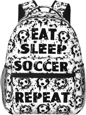 Soccer Backpack Soccer Ball Bookbag Stuff Unisex Sports Travel Bag Gifts For Girls Boys Kids Women Men Adults Players Fans 16 Inch