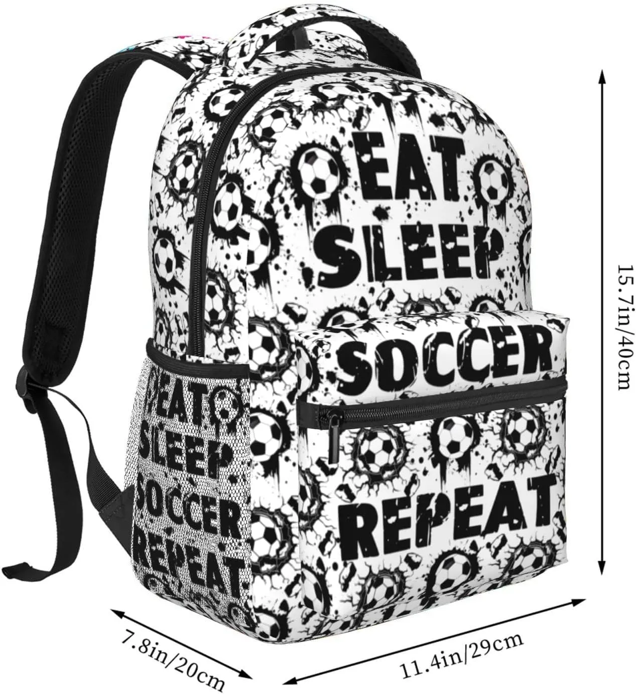 Soccer Backpack Soccer Ball Bookbag Stuff Unisex Sports Travel Bag Gifts For Girls Boys Kids Women Men Adults Players Fans 16 Inch
