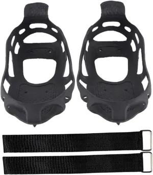 SOIMISS Climbing Shoes Grippers 24 Ice Cleats for Boots Non-Skid Crampons Traction Studs Winter Outdoor Accessory