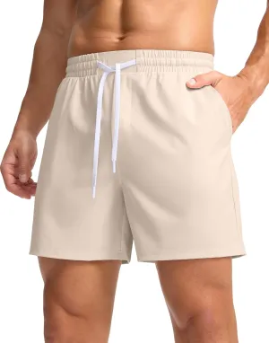 Soothfeel Men's Athletic Running Shorts with Zipper Pocket 5 Inch /7 Inch Quick Dry Tennis Gym Workout Shorts for Men