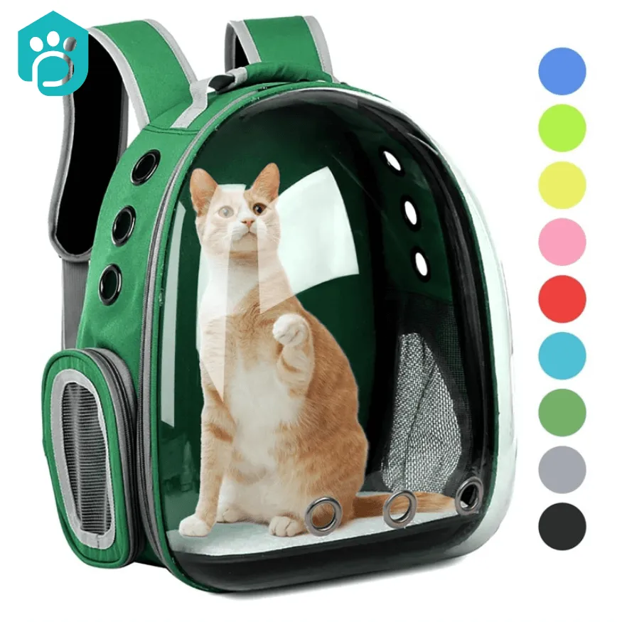 Space Pet Backpack - Breathable and Portable Cat Carrying Bag
