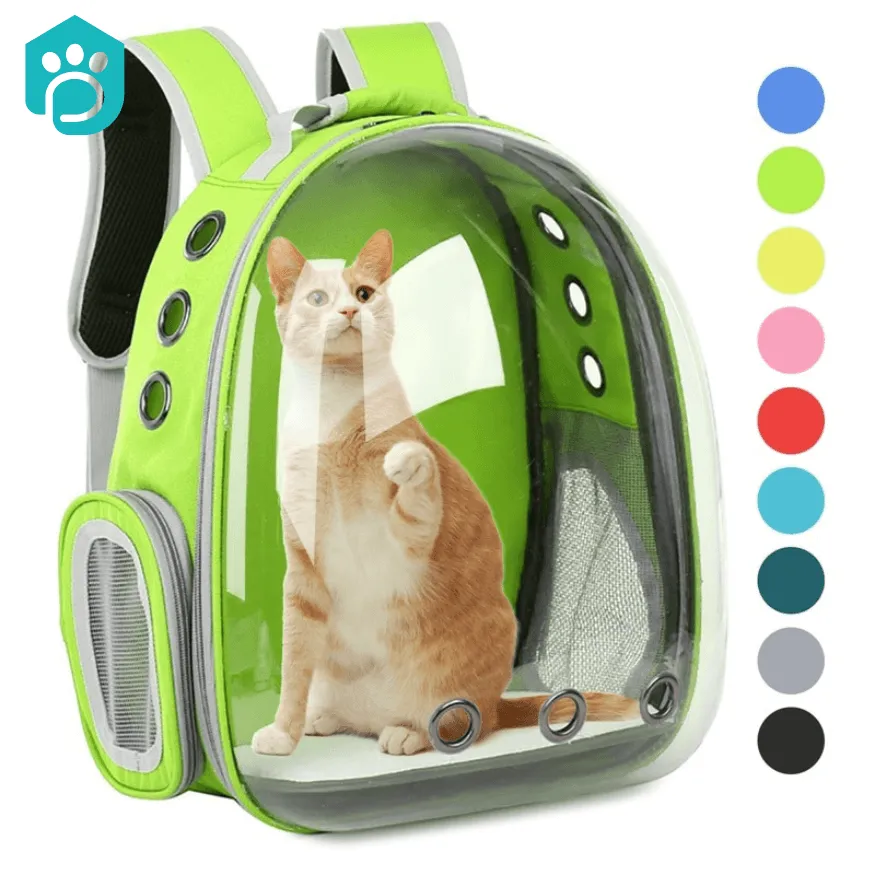 Space Pet Backpack - Breathable and Portable Cat Carrying Bag