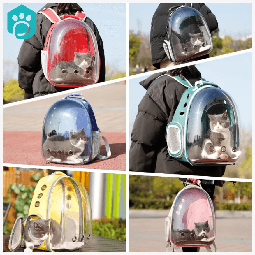 Space Pet Backpack - Breathable and Portable Cat Carrying Bag