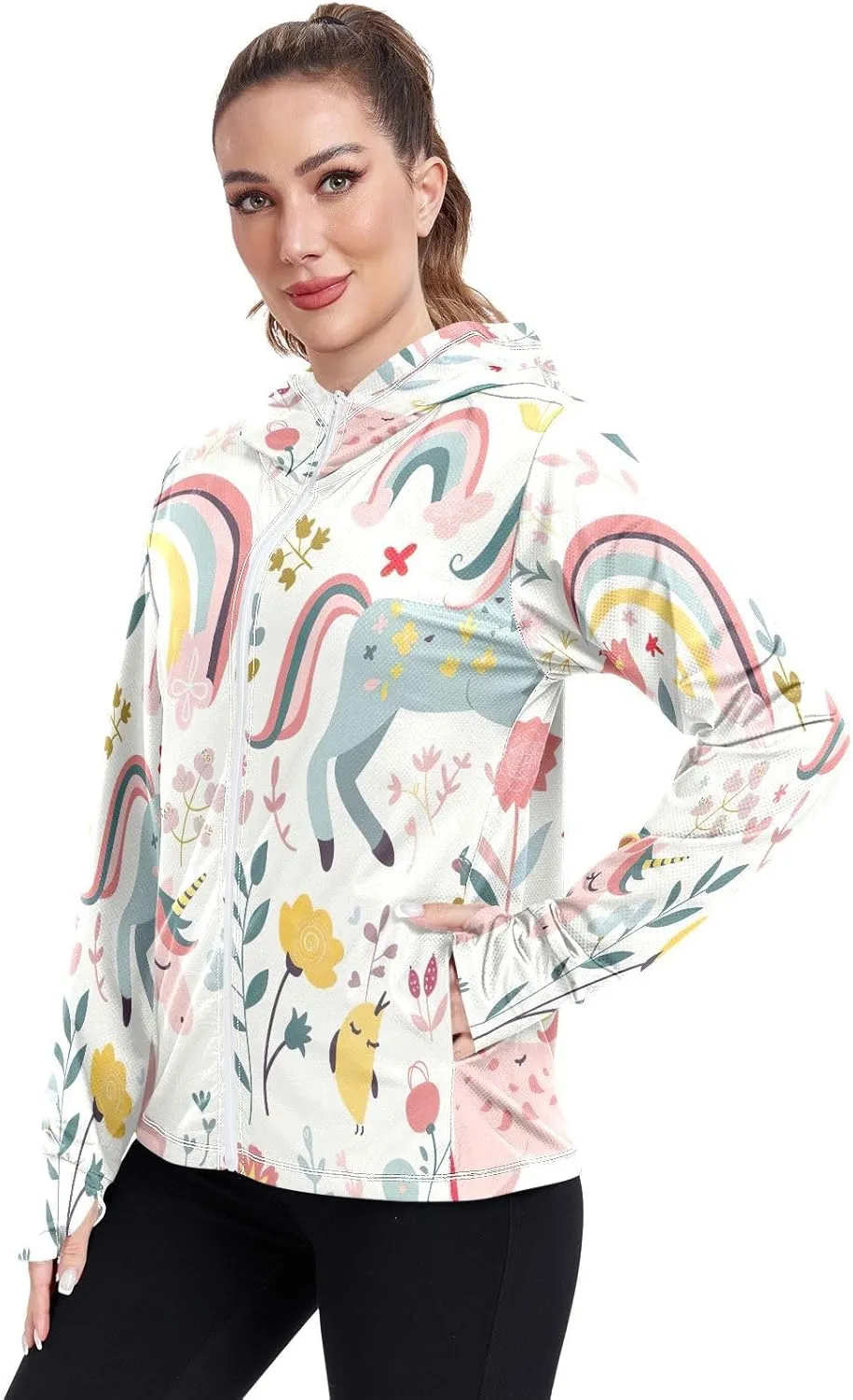 Spf Hoodie Upf 50 , Long Sleeve Top, Long Sleeve Zip up Hoodie, Hiking Shirt Women