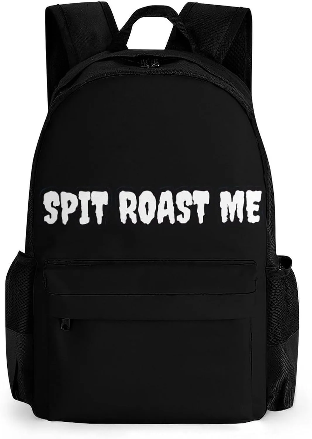 SPIT Roast ME Travel Backpack Printed 17 Inch Laptop Shoulder Bag Lightweight Daypack Portable with Pockets