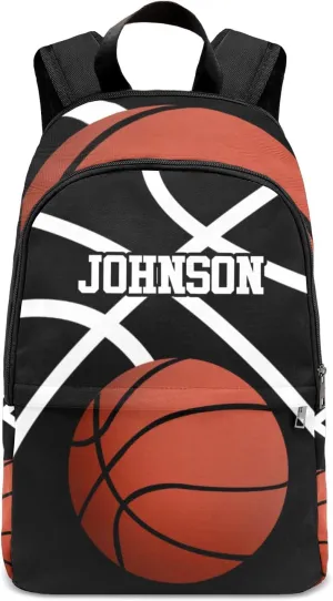 Sport Basketball Player Name Personalized Backpack for Teen Custom Travel Backpack for Boys Girs Bookbag Casual Bag Name Gift