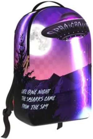 Sprayground Late One Night Backpack, Multicolor, Adjustable Shoulder Strap, Unisex