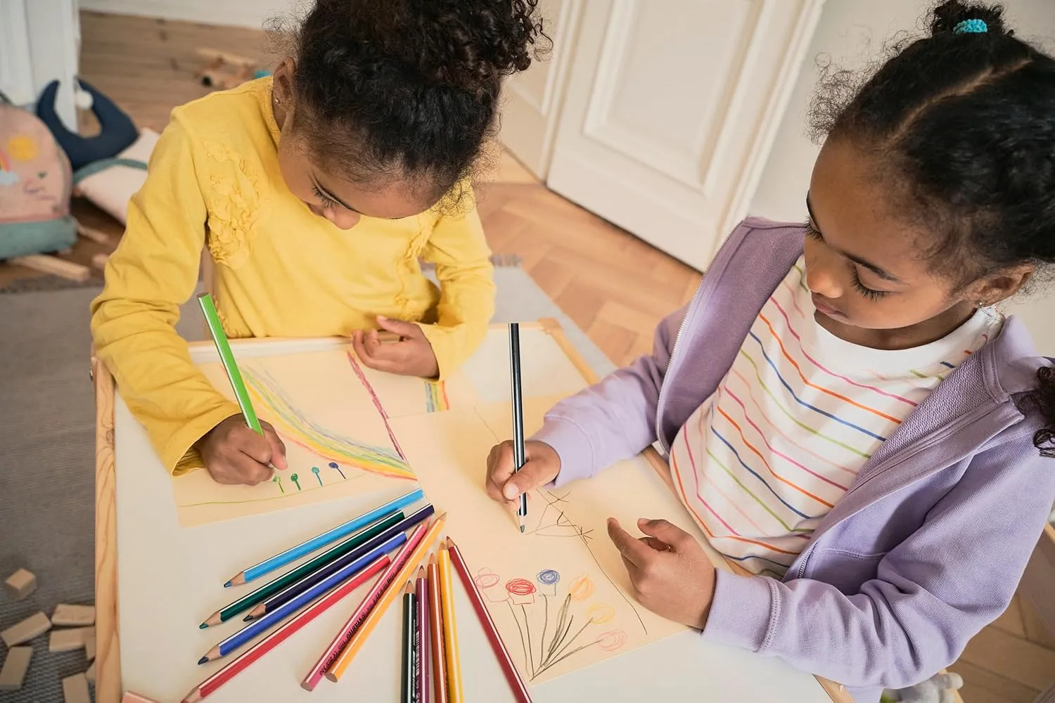 STABILO 203/24-01 Trio Thick Colouring Pencil - Assorted Colours, Wallet of 24