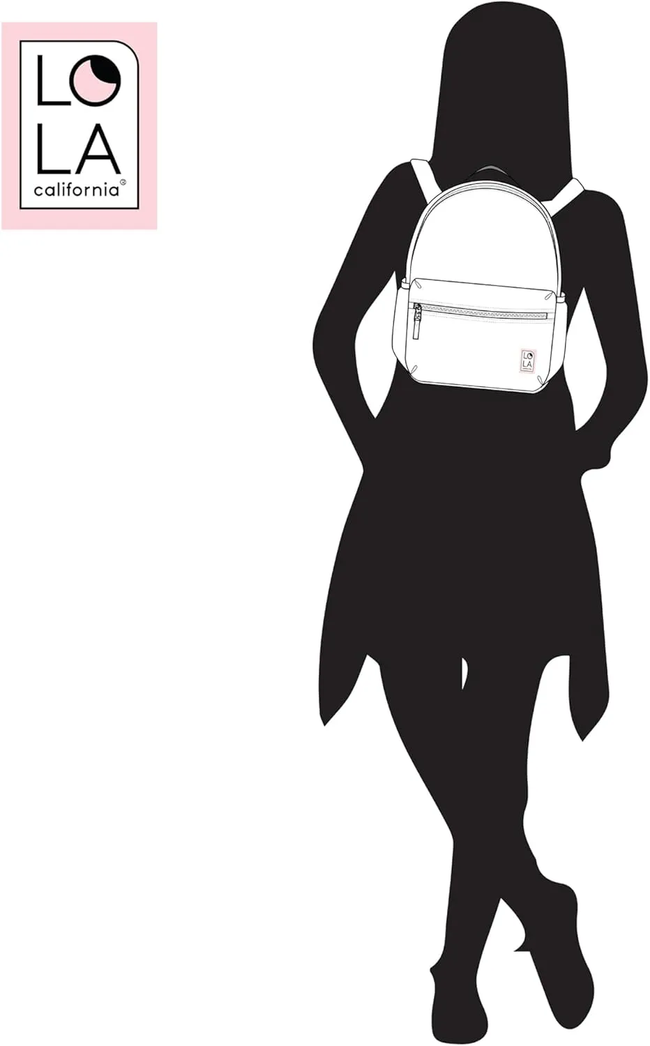 Star Medium Traditional Classic Backpack with Zipped Front Pocket and 2 Side Pockets, Mondo - Hydrangea